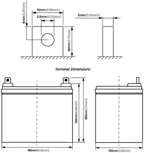 Miniatura 6 de BatteryGuy Batería de plomo ácido sellada recargable de 12V 35Ah (cantidad de 4)