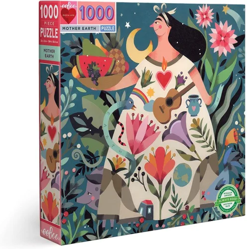 Miniatura 10 de eeBoo Rompecabezas de 1000 piezas, rompecabezas de pueblo pesquero sueco para adultos, cuadrado de 23 x 23 pulgadas, fabricado con tablero reciclado