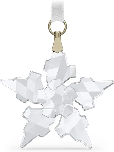 Miniatura 8 de Swarovski Ornamento de Edición Anual 2022, Cristales Blancos de Swarovski con Acabado de Metal Tono Dorado Champán, Parte de la Colección de Edición