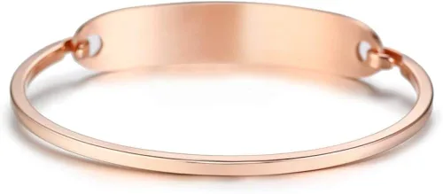 Miniatura 3 de VNOX Pulsera de acero inoxidable con grabado personalizado y alerta médica