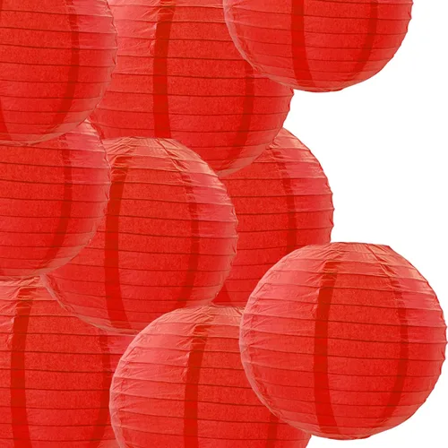 Miniatura 11 de Linternas de papel decorativas verdes y naranjas, 15 piezas, para colgar en fiestas de despedida de soltera, boda, cumpleaños, baby shower