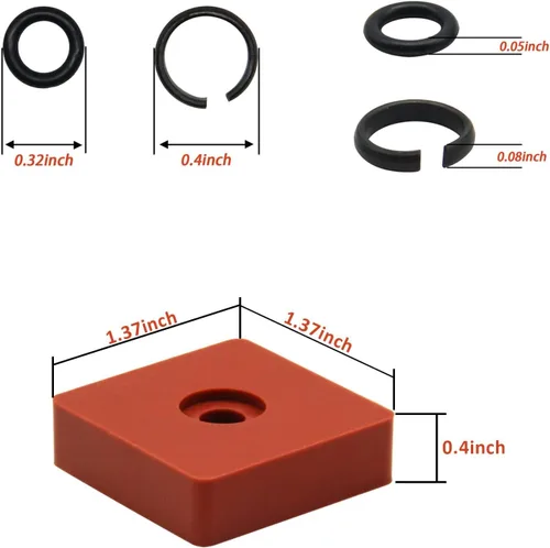 Miniatura 6 de (10 juegos) Anillos de retención de llave de impacto de 3/8 pulgadas con junta tórica, compatible con llave inalámbrica eléctrica/neumática, incluye
