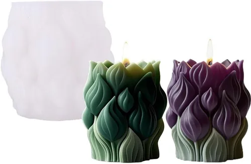 Miniatura 11 de Konrisa Moldes de vela de burbujas 3D, moldes de silicona con 15 cavidades para hacer velas de cera de soja, moldes de pastel de burbujas