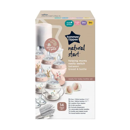 Miniatura 6 de Tommee Tippee Esterilizador y secador eléctrico de vapor para biberones y Natural Start - Set de 14 piezas de biberones, calentador de botellas