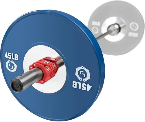 Miniatura 2 de Lock-Jaw Sport - Collar de barra olímpico - Abrazadera de barra de liberación rápida (rojo)