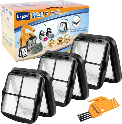 Miniatura 8 de KEEPOW Filtro de borrador de pelo de mascotas 97D5, paquete de 2 – Compatible con el borrador de pelo de mascotas Bissell con cable para aspiradora
