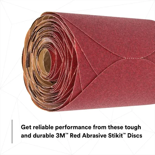 Miniatura 3 de 3M Stikit 01109 - Discos de lijado abrasivos rojos, sin agujero, 6 pulgadas, grado 320+, paquete de 100 discos, para lijado automotriz, lijado