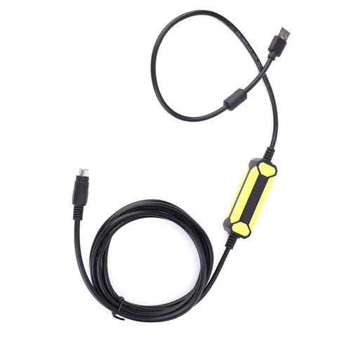 Miniatura 5 de ViaGasaFamido Cable de programación Cable de datos apto para FX1S/1N/2N/3U FX Series PLC USB-SC09-FX Línea de descarga de cable de 8.2 ft Línea