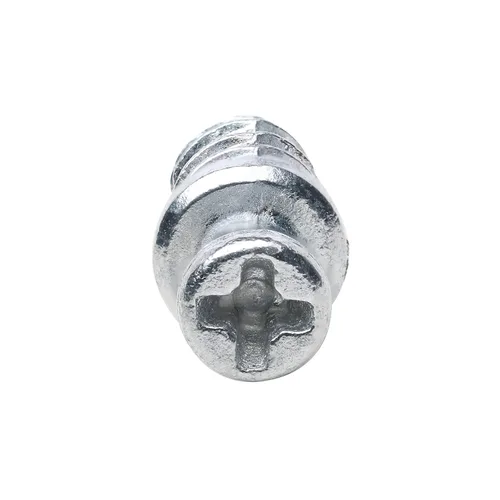 Miniatura 4 de Paquete de 20 conectores atornillables para muebles, zinc, 11/32 pulgadas (0.354 in) de longitud para agujeros de 3/16 pulgadas (0.197 in), R014Z