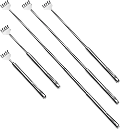 Miniatura 4 de Rascador extensible con garra, de metal, portátil, telescópico, paquete de 8 unidades para hombres y mujeres
