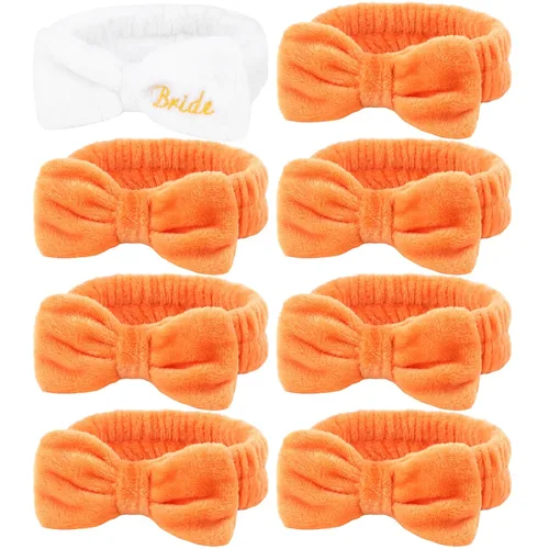 Semato 1 diadema de novia con 7 piezas naranja spa