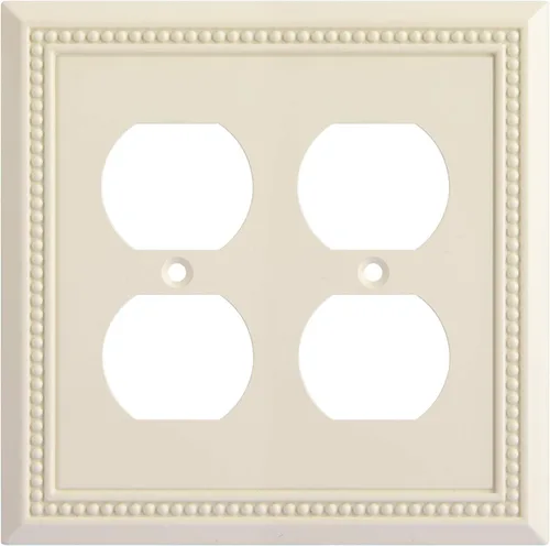 Miniatura 42 de Henne Bery Sunken Pearls - Placa de interruptor/placa de pared y cubierta de salida (decorador individual, 2 unidades, negro mate)
