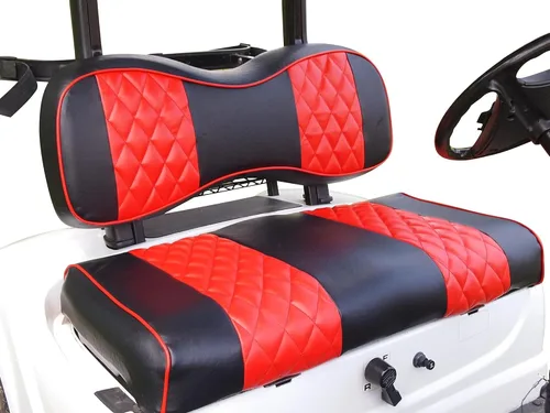 Miniatura 33 de Huskey - Fundas de asiento delantero y trasero para carrito de golf compatibles con modelos Yamaha G29 Drive & Drive 2 2007 en adelante, ajuste Rojo