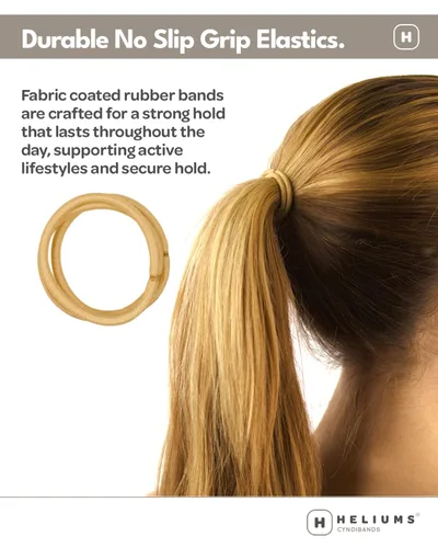 Miniatura 7 de Cyndibands Cintas para el cabello gris – Soportes elásticos de cola de caballo de 0.157 pulgadas – Combina con tus bandas de color de cabello – 24