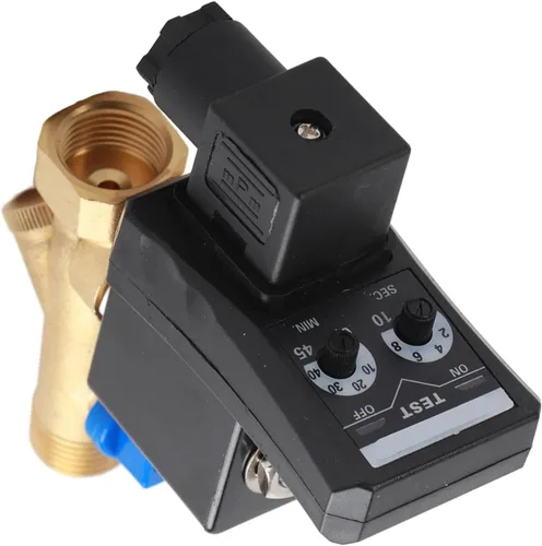 Miniatura 5 de Válvula de drenaje automática, G1/2 DN15 AC110V Válvula de drenaje cronometrada electrónica automática para gestión de condensados de compresor
