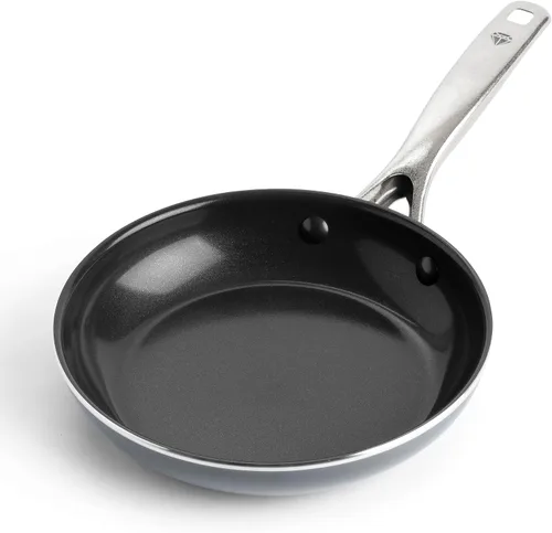Miniatura 10 de Blue Diamond - Sartén antiadherente de cerámica con infusión de diamante de 8 pulgadas, sin PFAS y PFOA, apta para lavavajillas y horno, Rosa