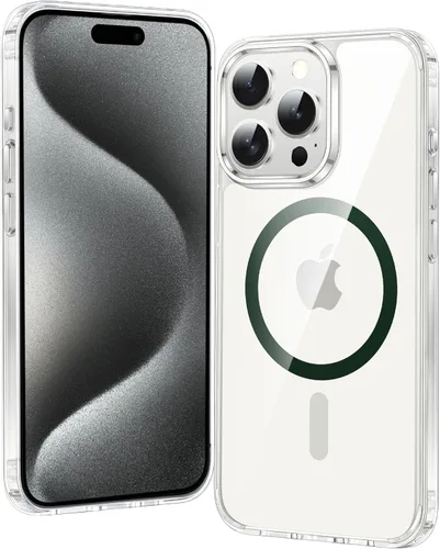 Miniatura 565 de FNTCASE Funda para iPhone 13 Pro-Max: Fundas magnéticas transparentes compatibles con Magsafe Slim anti amarillamiento protección contra caídas