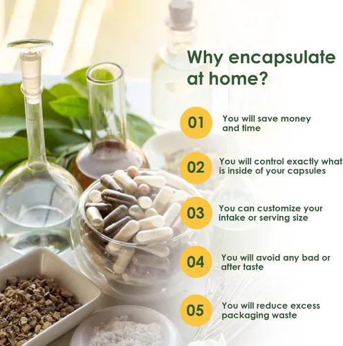 Miniatura 4 de Capsuline Cápsulas veganas vacías de tamaño 00, transparentes, 1000 unidades, vegetarianas, kosher, sin OMG y certificado Halal, relleno de cápsulas