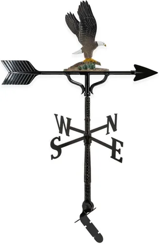 Miniatura 9 de Montague Metal Products Veleta de 32 pulgadas con adorno de águila de hierro sueca Hierro (Swedish Iron)