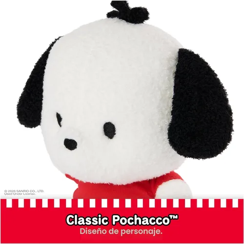 Miniatura 5 de GUND Sanrio Pochacco Peluche, Peluche de Cachorro para Edades de 1 Año en Adelante, Blanco/Rojo, 6 Pulgadas