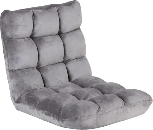 Nouva Silla de suelo ajustable de 14 posiciones, sofá cama plegable, cojín plegable, silla para videojuegos, puf, asiento de lectura para adultos,
