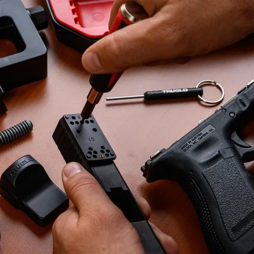 Miniatura 6 de TRUGLO Soporte de punto rojo pistola Placa de montaje de acero óptico de punto óptico de tiro táctico ligero duradero