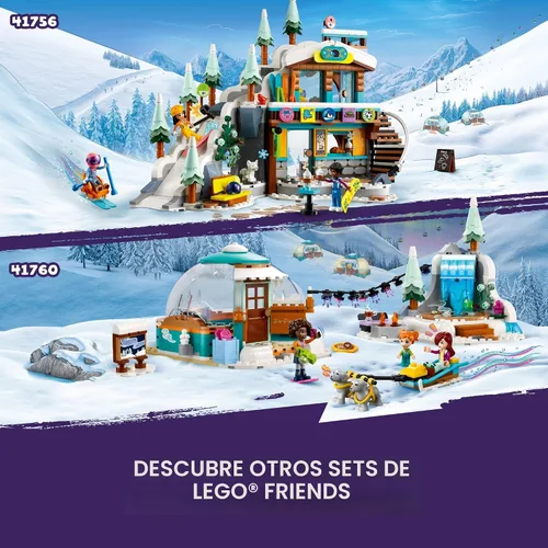 Miniatura 6 de LEGO Friends Pista de Esquí y Café Navideño de Construcción de Juguetes - Figuras de Juego de Simulación y Juegos de Construcción para Niñas