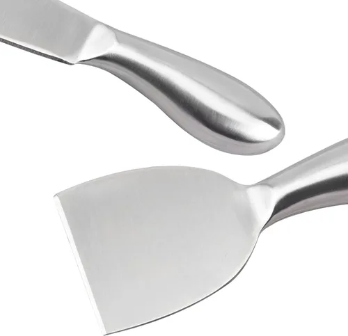 Miniatura 5 de VANRA Juego de 6 cuchillos de queso de acero inoxidable con esparcidor de mantequilla y tenedor para tablas de embutidos y platos de queso