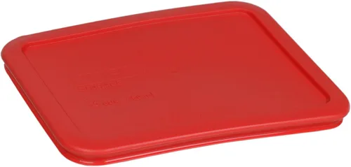 Miniatura 2 de Pyrex 7210-PC - Tapa roja de reemplazo para almacenamiento de alimentos de 3 tazas (paquete de 2) - Fabricado en EE. UU Rojo