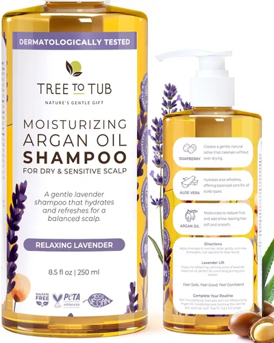 Miniatura 7 de Tree To Tub Champú de menta para cabello graso y cuero cabelludo sensible, champú aclarante suave para la acumulación, champú para el cabello anti