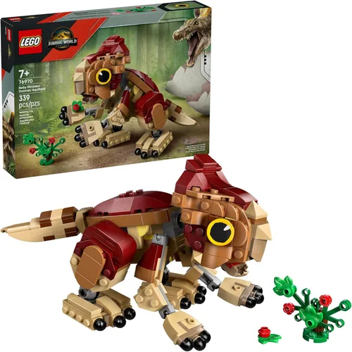 LEGO Jurassic World Bebé Dinosaurio Dolores: Aquilops Juguete para Niños - Juguete Educativo y de Aprendizaje para Niñas y Niños, Edades 7+ - Idea