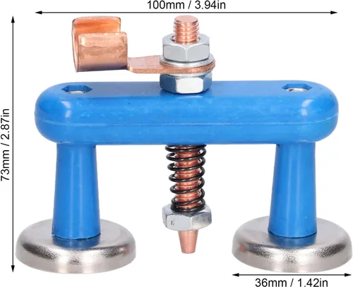 Miniatura 8 de Soporte de soldadura magnética Cabeza de imán de soldadura Accesorios de soldadura de cola de cobre Soldadura de abrazadera de tierra magnética