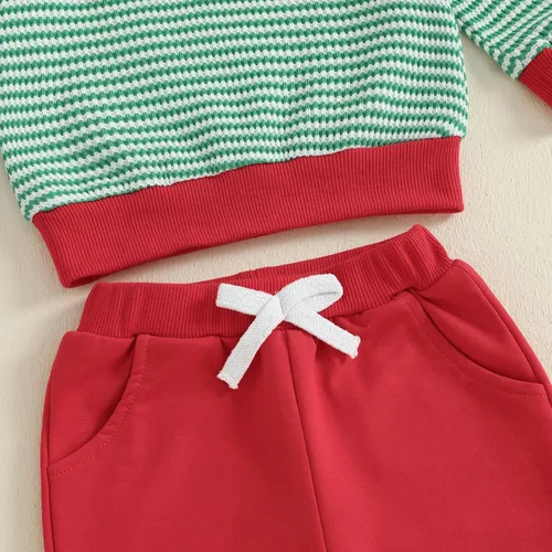 Miniatura 199 de Conjunto de camisa larga y divertida para bebé niño y niña, ropa de primera Navidad, 6, 12, 18, 24 meses, 2T