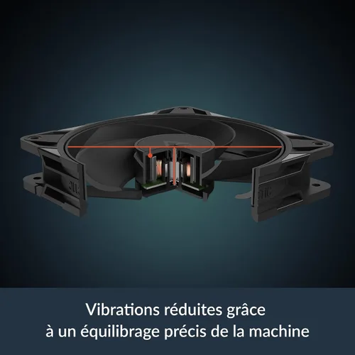 Miniatura 5 de ARCTIC P12 Pro Reverse – Paquete de 3 – Ventilador Premium de 120 mm con Flujo de Aire Inverso, Ventilador PWM con Splitter de Cable Y, 500-3000