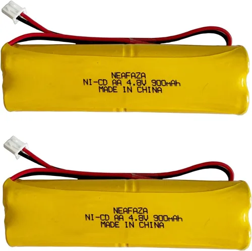 D-AA650Bx4 Ni-CD 4.8V 900mAh Señal de salida Batería de iluminación de emergencia compatible con Unitech Dual-Lite 0120859 Ni-CD AA 650mAh E1021R