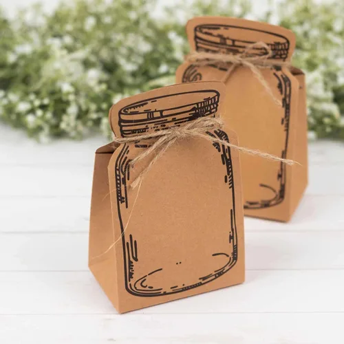 Miniatura 9 de Efavormart - 25 cajas de dulces con estampado de encaje con estampado de mariposa plateada, elegantes cajas de regalo con forma de mariposa