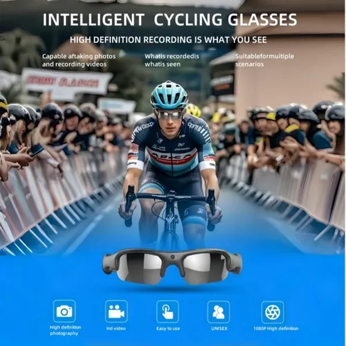 Miniatura 3 de Smart Bike Glasses Cámara HD 1080P WiFi Deportes Gafas con Cámara Video Gafas Video para Hombres/Mujer con 32G TF Tarjeta