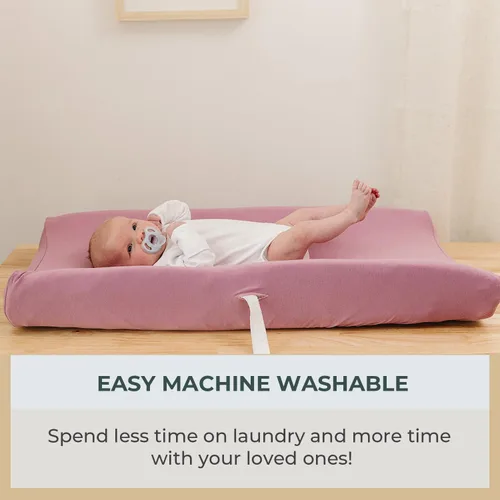 Miniatura 7 de Pobibaby Paquete de 2 fundas para cambiadores para niñas, funda de mezcla de algodón de primera calidad, suaves y transpirables, sábanas
