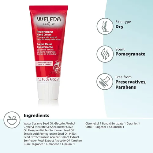 Miniatura 4 de Weleda Crema de manos regeneradora de granada, 1.7 onzas Pomegranate