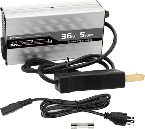 Miniatura 6 de Cargador de batería de carrito de golf de 36 V 5 A para baterías de plomo-ácido de 36 voltios con tecnología de carga de 4 etapas, carga rápida