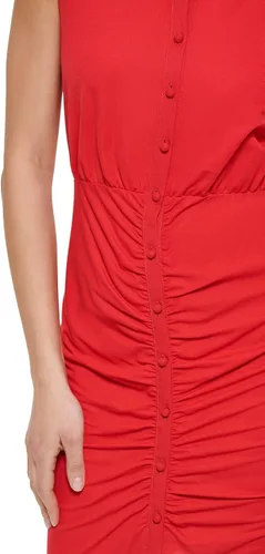Miniatura 4 de GUESS Vestido tipo camiseta con botones para mujer