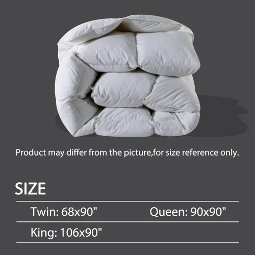 Miniatura 8 de BedTreat Edredón de lujo de plumón de ganso tamaño King, relleno de edredón prémium de colección de hotel para todas las estaciones con funda
