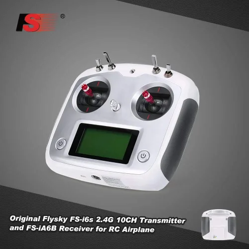 Miniatura 2 de GoolRC Flysky FS-i6s 2.4G 10CH AFHDS 2A Transmisor RC con receptor FS-iA6B para RC Drone Avión Multicopter plateado