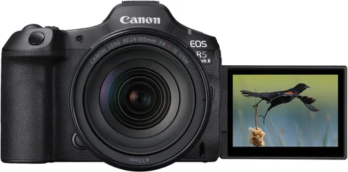 Miniatura 2 de Canon Cámara sin espejo EOS R5 Mark II con RF24-4.134 in F4 L es lente USM, sensor retroiluminado de fotograma completo, 45MP, video 8K, fotografía