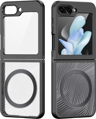 Miniatura 10 de Funda para Galaxy Z Flip 5 (2023), [protector de pantalla integrado] compatible con protección MagSafe a prueba de golpes, funda magnética mate