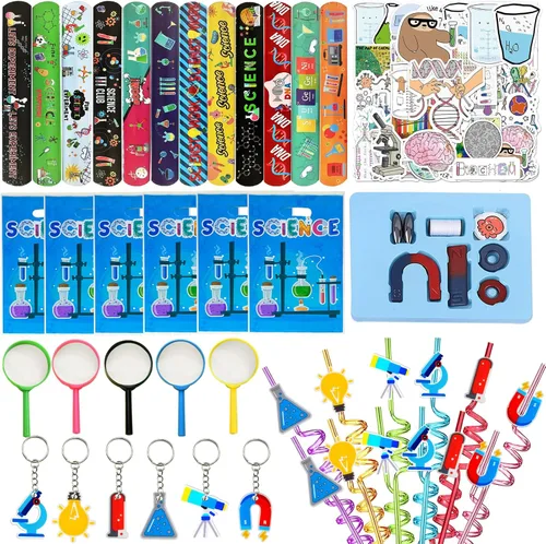 Miniatura 10 de 110 piezas de regalos de fiesta de videojuegos, suministros para fiesta de cumpleaños con pajitas reutilizables para beber, llaveros, cajas