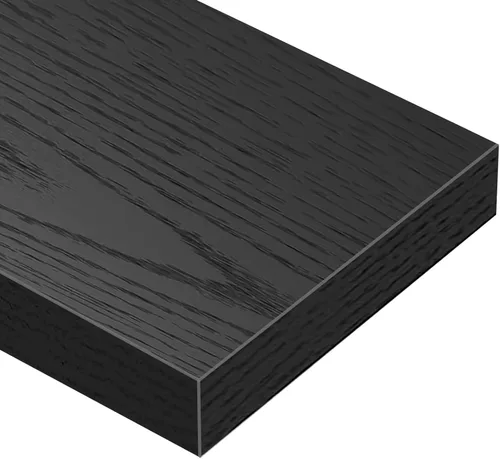 Miniatura 8 de QEEIG Estantes Flotantes para Pared de 47.2" Extra Largos - Estante Montado en la Pared Baño Cocina Sala de Estar Dormitorio Casa de Campo C. negro