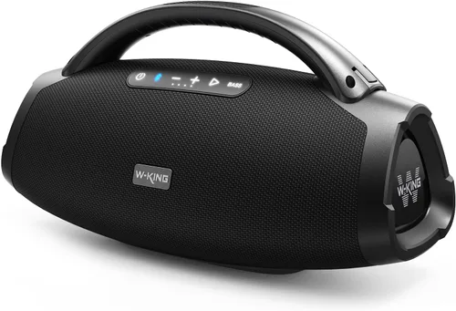 W-KING Altavoces Bluetooth portátiles de 300 W pico 200 W RMS, graves masivos fiesta Boombox IPX7 Altavoz Bluetooth impermeable grande, altavoz