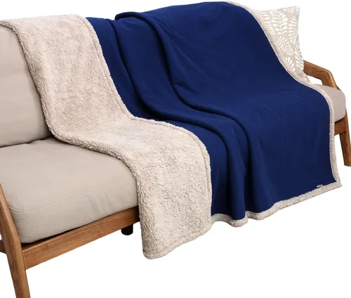 Miniatura 26 de Kritter Planet - Manta impermeable y a prueba de orina para perros grandes; manta suave, reversible y a prueba de líquidos para proteger el sofá
