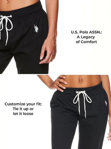 Miniatura 3 de U.S. Polo Assn. Pantalones deportivos para mujer Pantalones deportivos de rizo francés para mujer con bolsillos Bonitos joggers para mujer